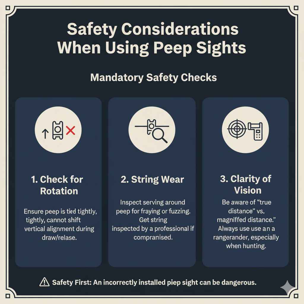 Safety Considerations When Using Peep Sights