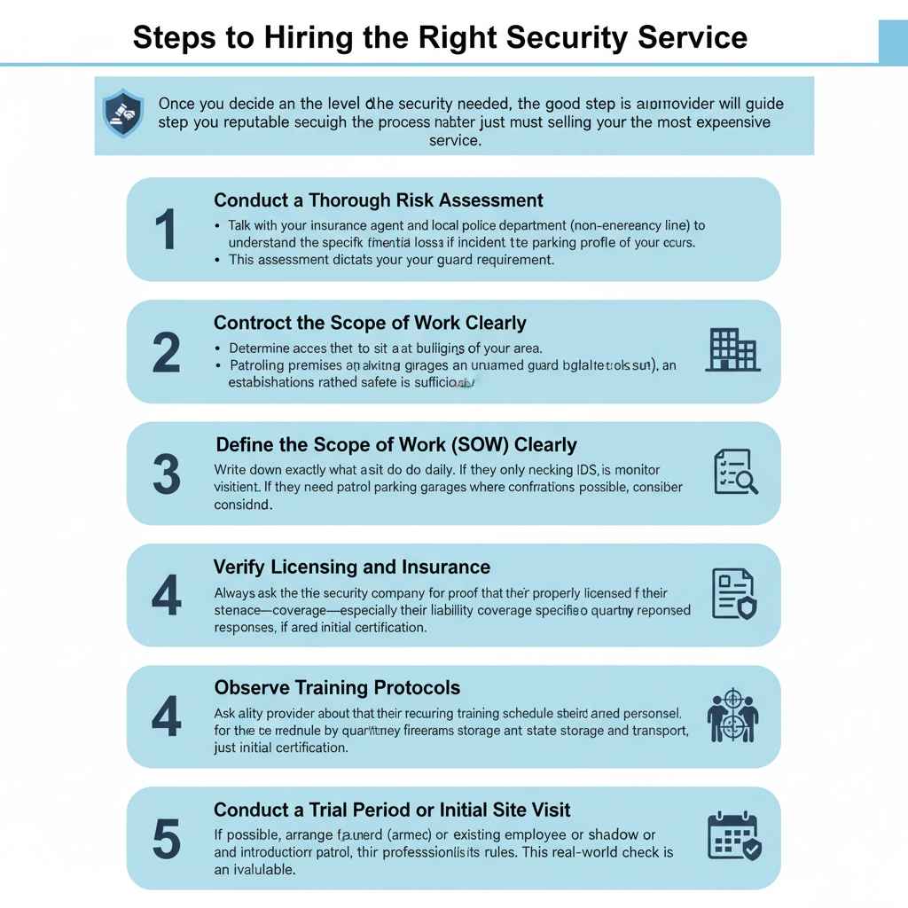 Steps to Hiring the Right Security Service