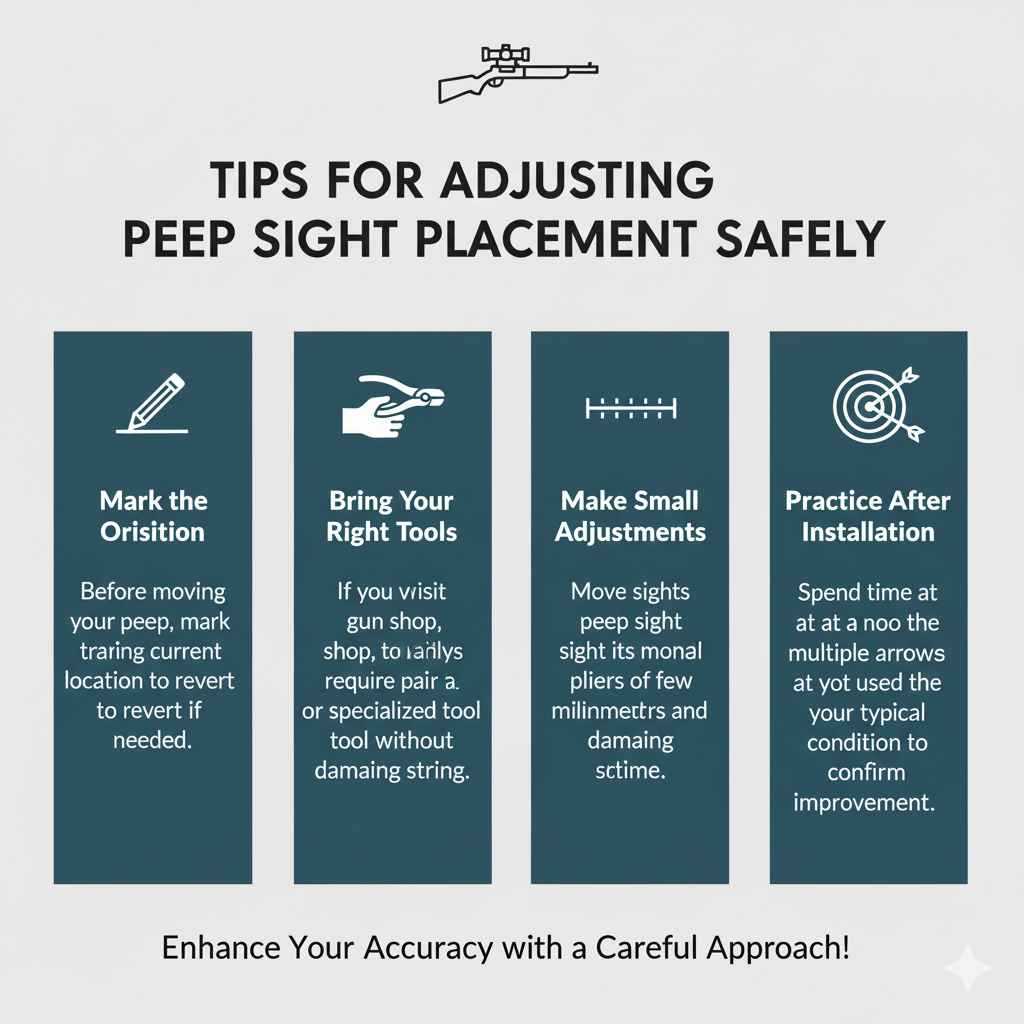 Tips for Adjusting Peep Sight Placement Safely
