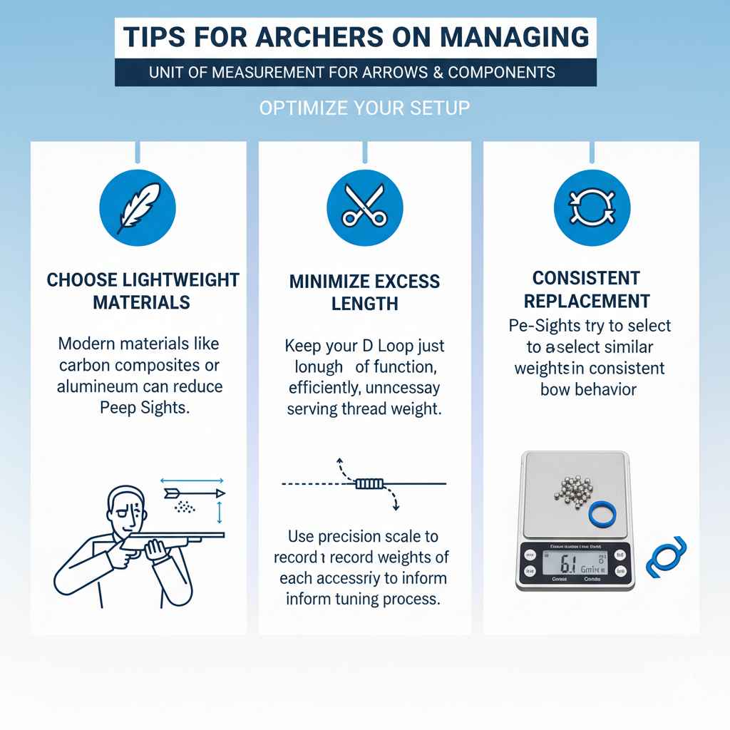 Tips for Archers on Managing Accessory Grain Weight