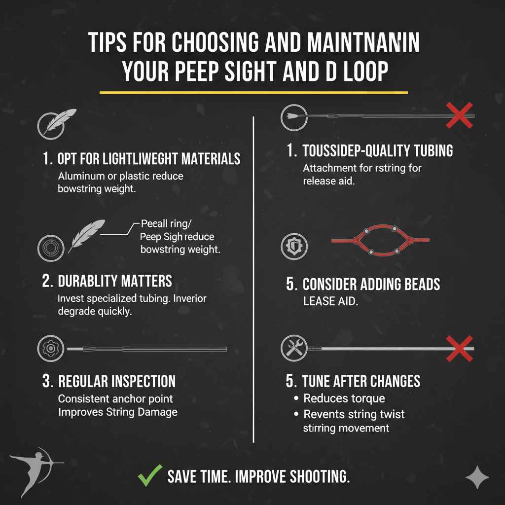 Tips for Choosing and Maintaining Your Peep Sight and D Loop
