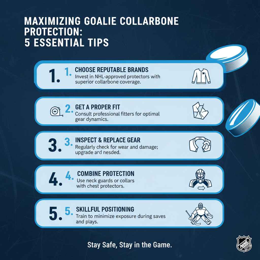 Tips for Goalies to Maximize Collarbone Protection