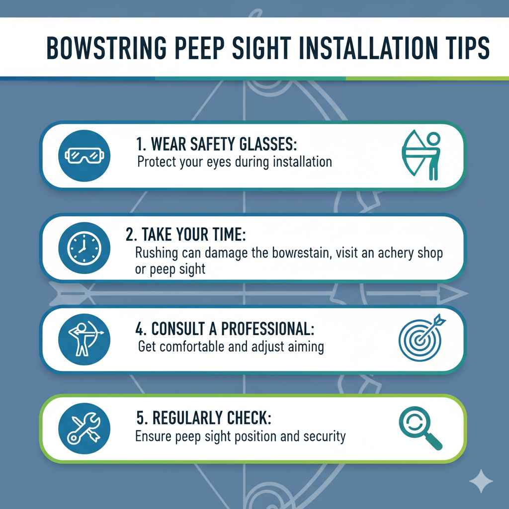 Tips for Installing Your Bowstring Peep Sight
