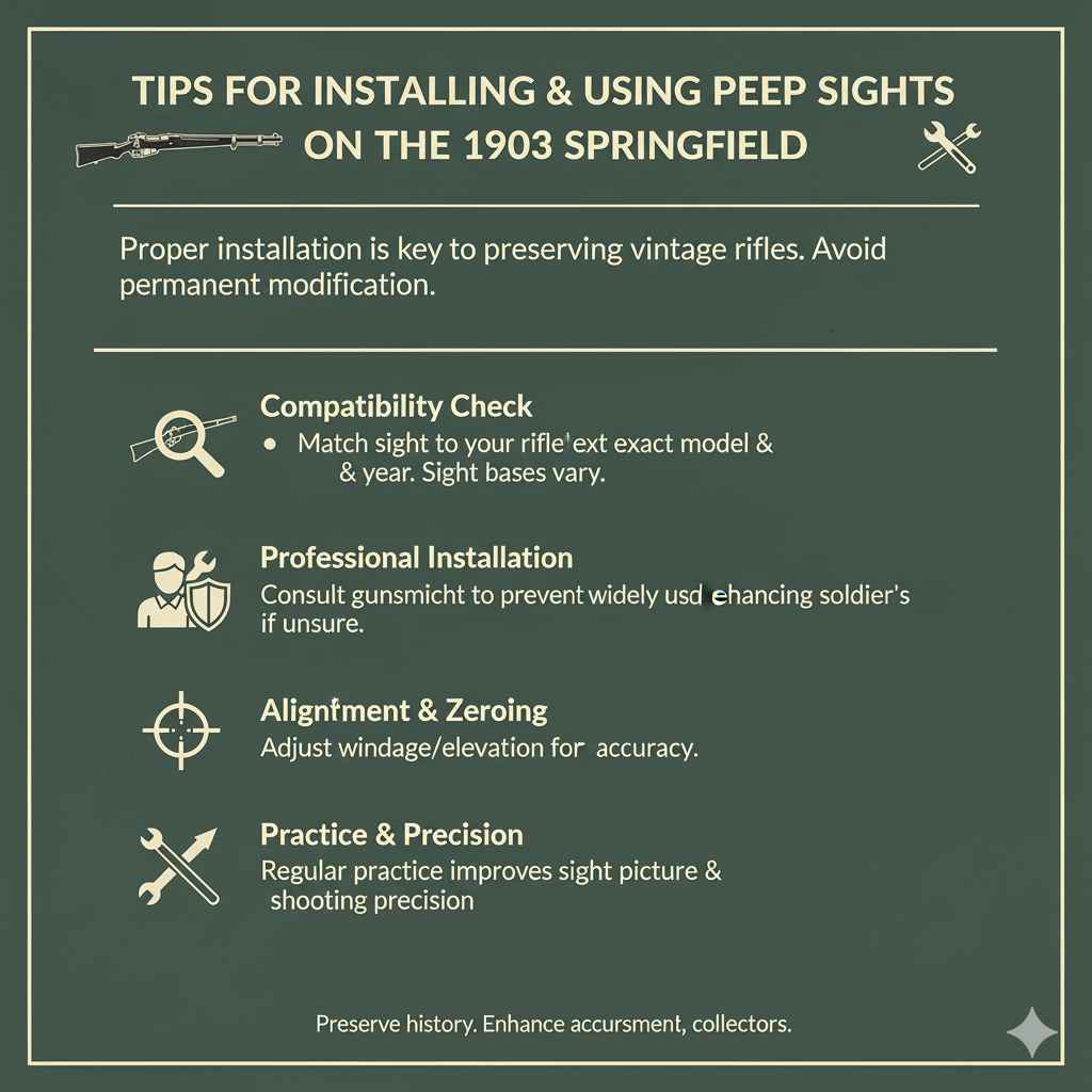Tips for Installing and Using Peep Sights on the 1903 Springfield