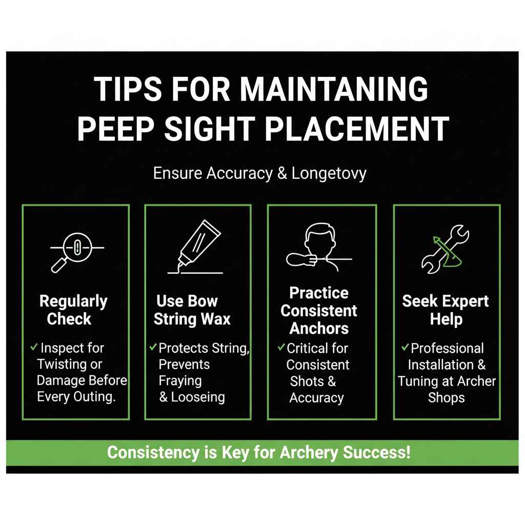 Tips for Maintaining Your Peep Sight Placement