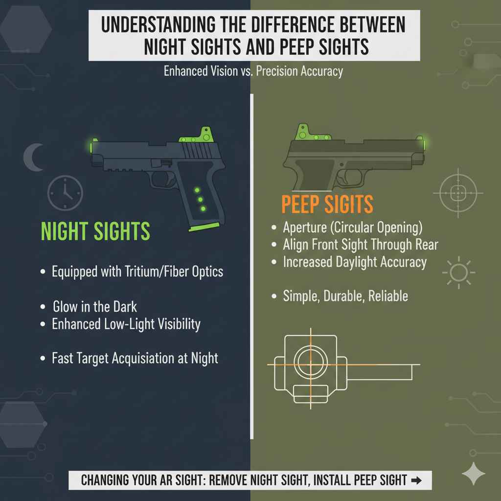 Understanding the Difference Between Night Sights and Peep Sights