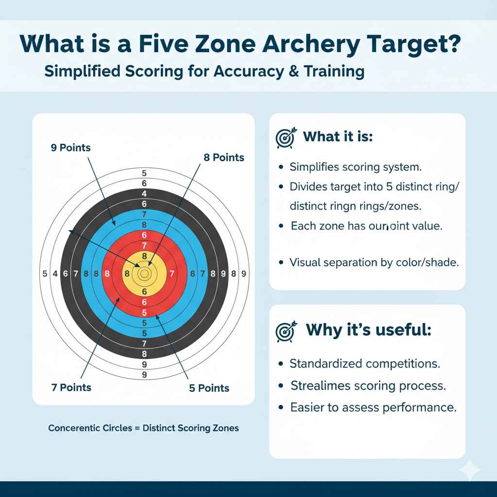 What is a Five Zone Archery Target
