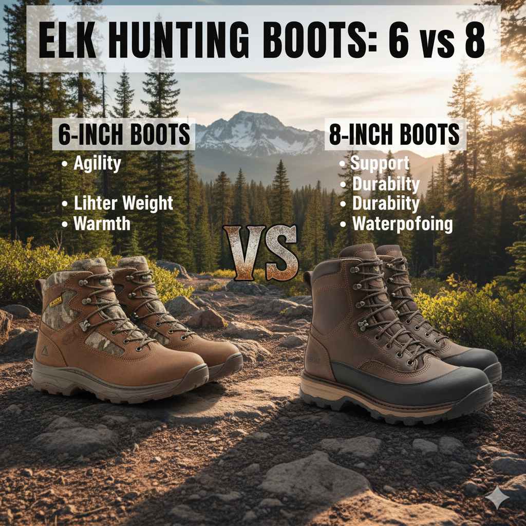 6 vs 8 Elk Hunting Boots Key Differences