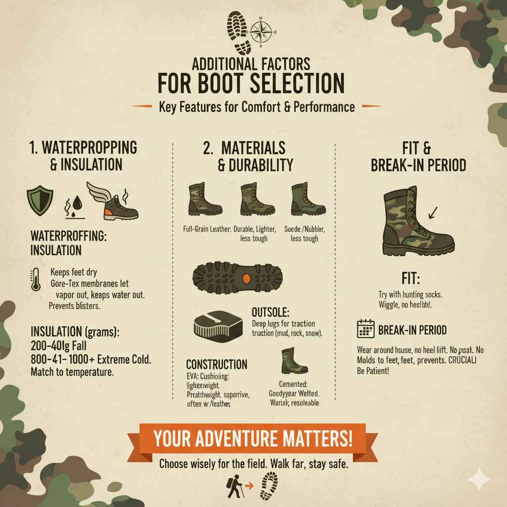 Additional Factors for Boot Selection