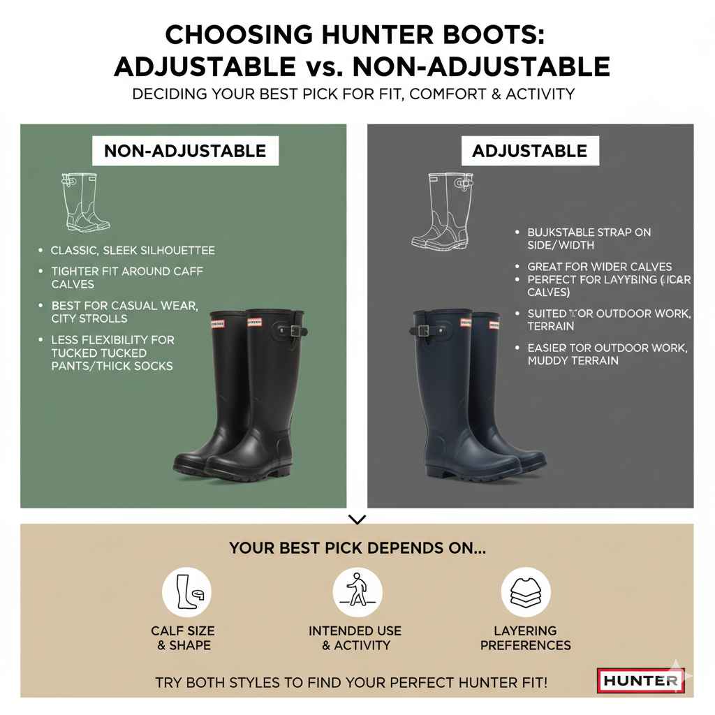 Choosing Hunter Boots Adjustable vs Non-Adjustable Best Pick