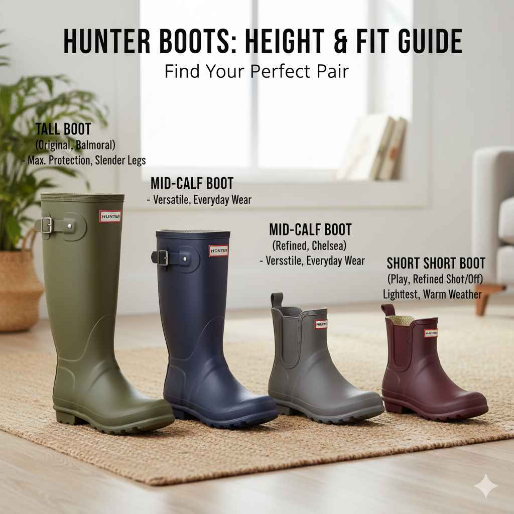Different Heights of Hunter Boots