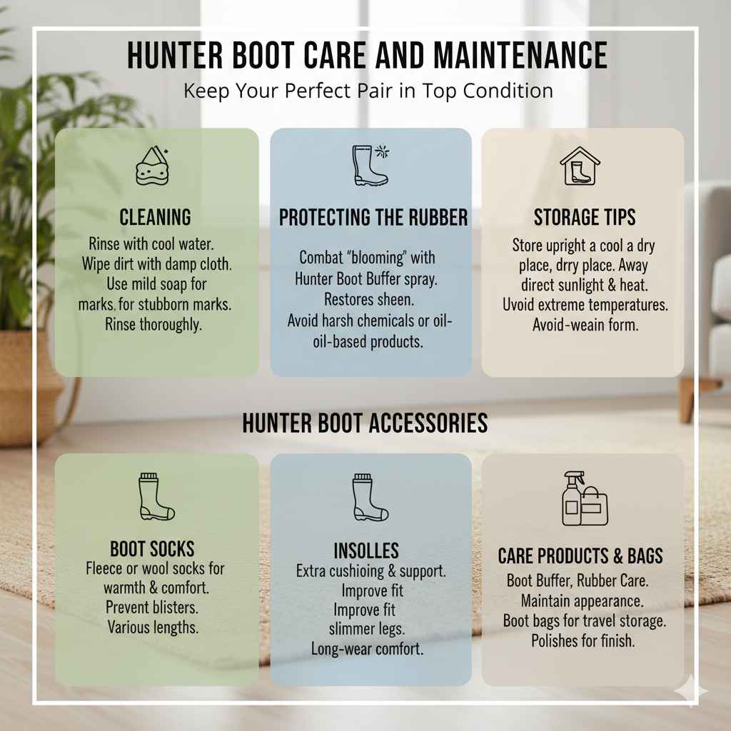 Hunter Boot Care and Maintenance