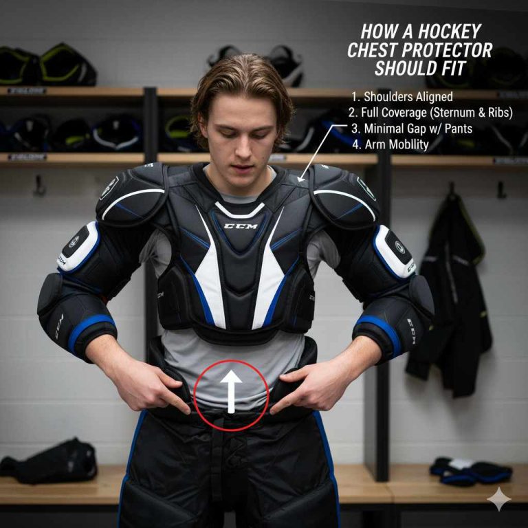 How A Hockey Chest Protector Should Fit