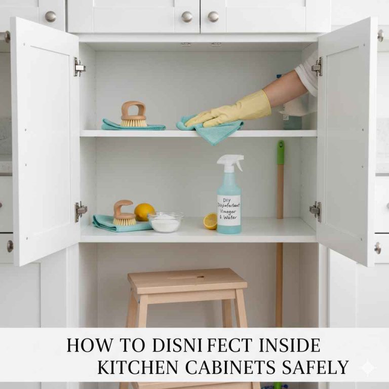 How To Disinfect Inside Kitchen Cabinets Safely