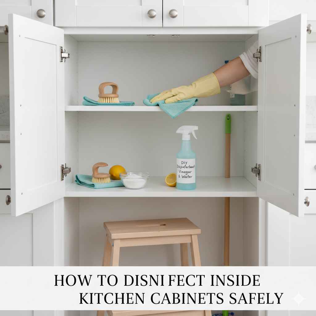 How To Disinfect Inside Kitchen Cabinets Safely