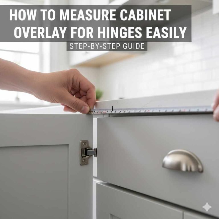 How To Measure Cabinet Overlay For Hinges Easily