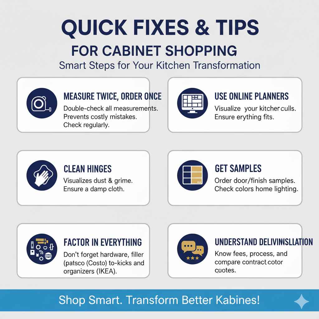 Quick Fixes and Tips for Cabinet Shopping