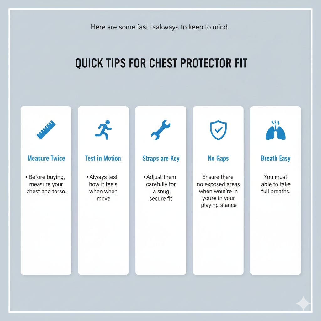 Quick Tips for Chest Protector Fit