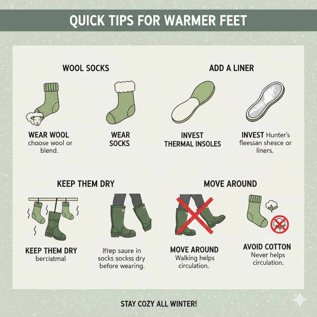 Quick Tips for Warmer Feet