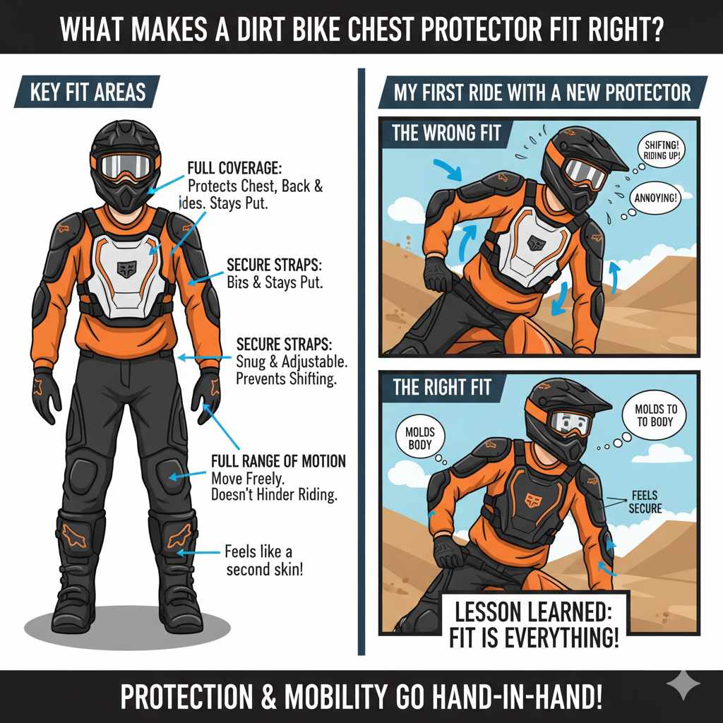 What Makes a Dirt Bike Chest Protector Fit Right 