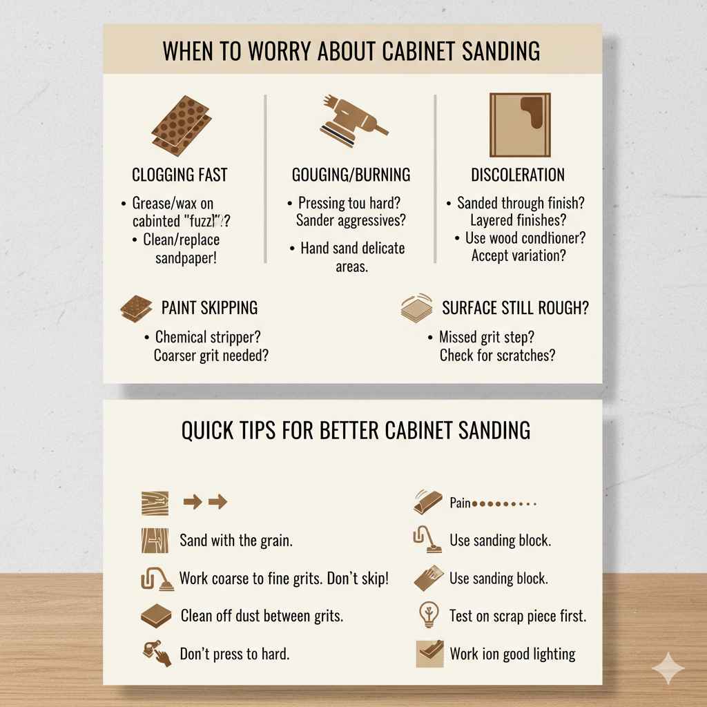 When to Worry About Cabinet Sanding Results