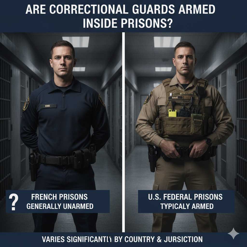 Are Correctional Guards Armed Inside Prisons?