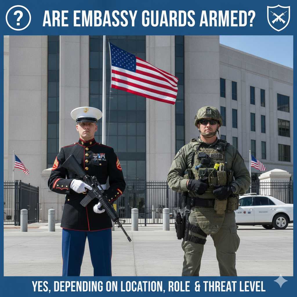 Are Embassy Guards Armed?