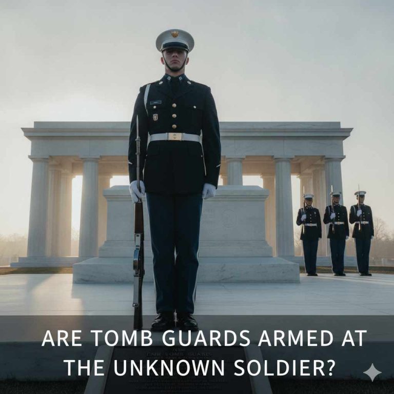 Are Tomb Guards Armed At The Unknown Soldier