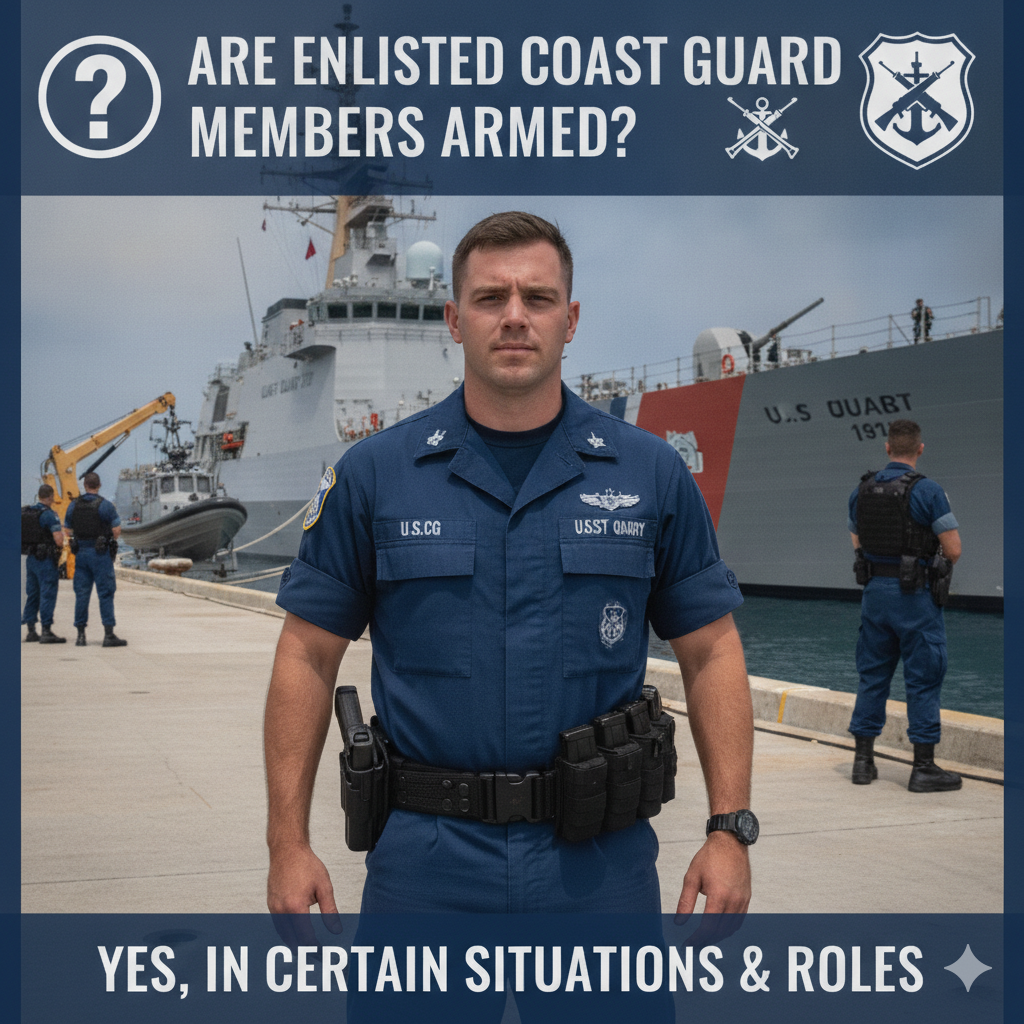 Are Enlisted Coast Guard Members Armed?