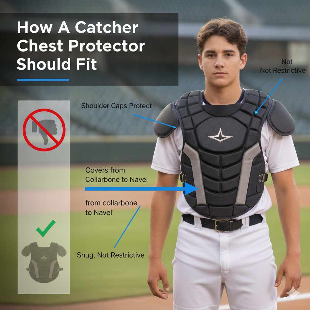 How A Catcher Chest Protector Should Fit