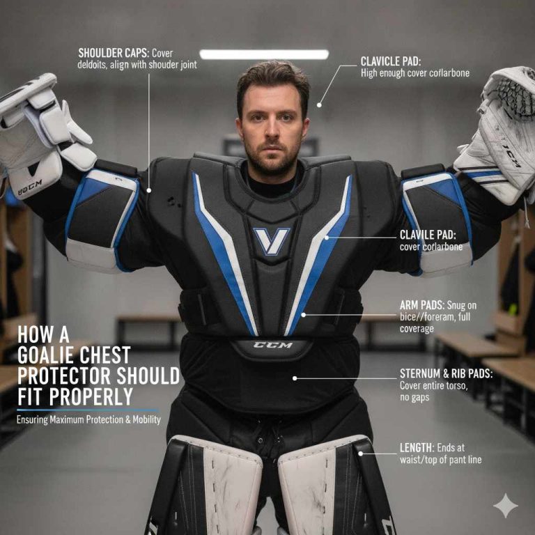 How A Goalie Chest Protector Should Fit Properly