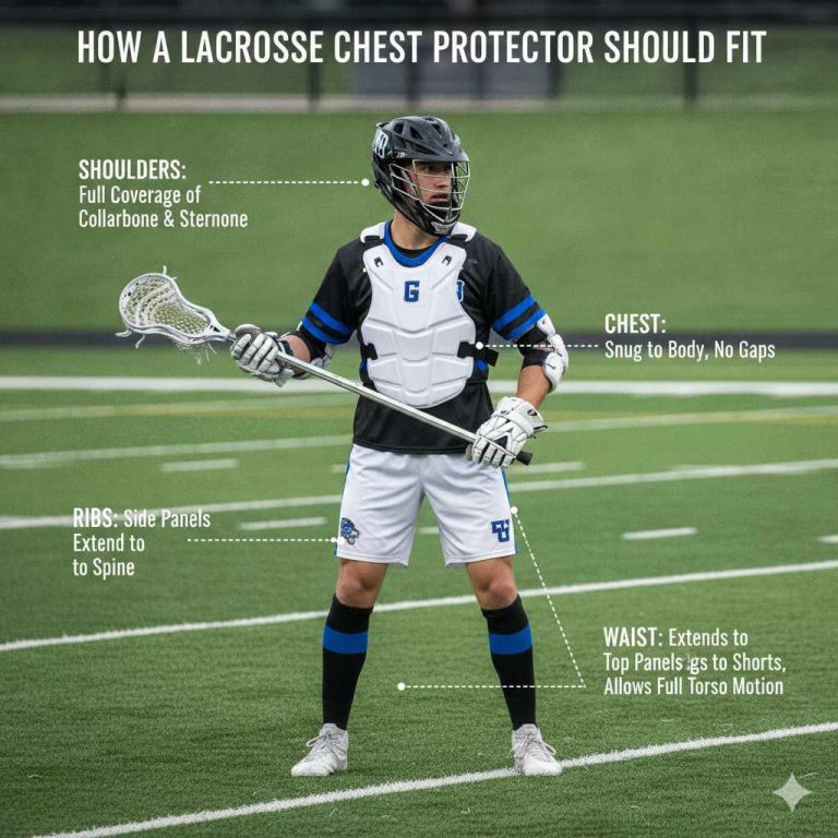 How A Lacrosse Chest Protector Should Fit