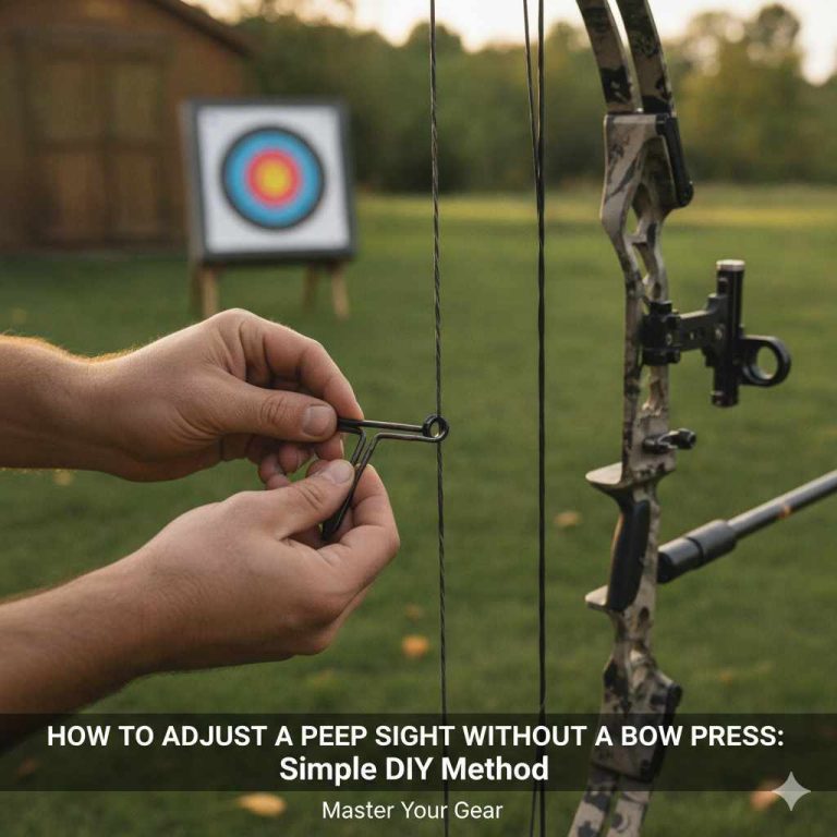 How To Adjust A Peep Sight Without A Bow Press