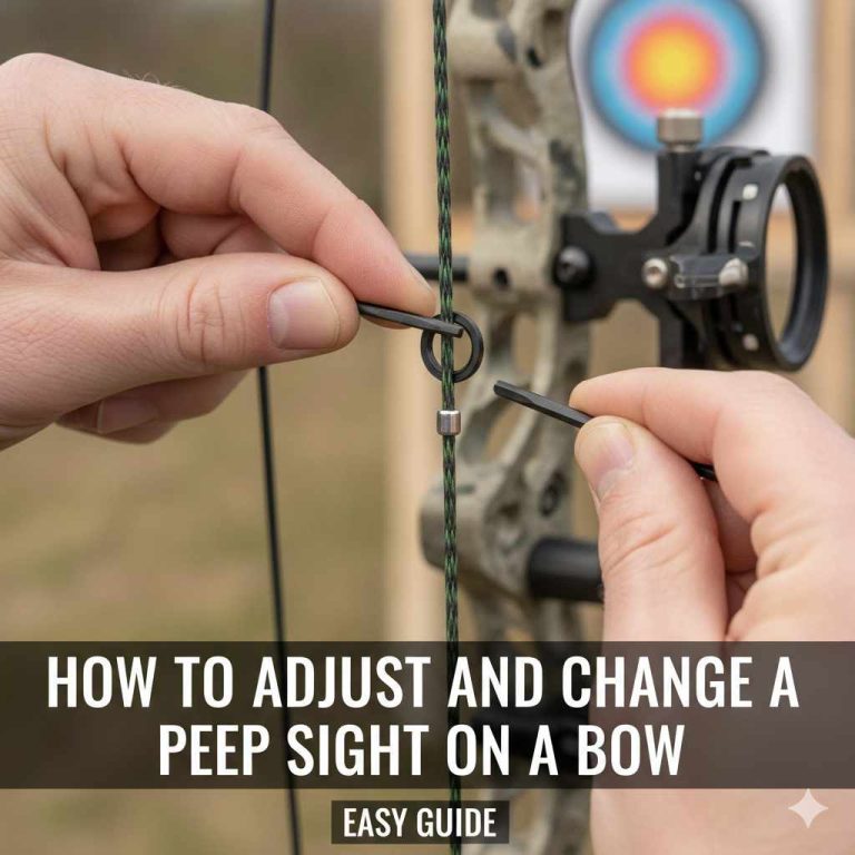 How To Adjust And Change A Peep Sight On A Bow