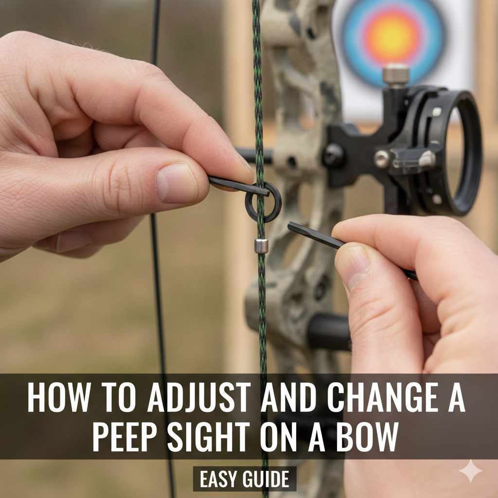 How To Adjust And Change A Peep Sight On A Bow
