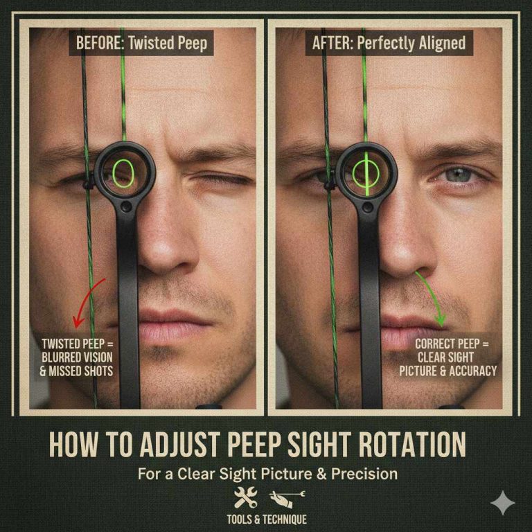 How To Adjust Peep Sight Rotation On A Bow Correctly
