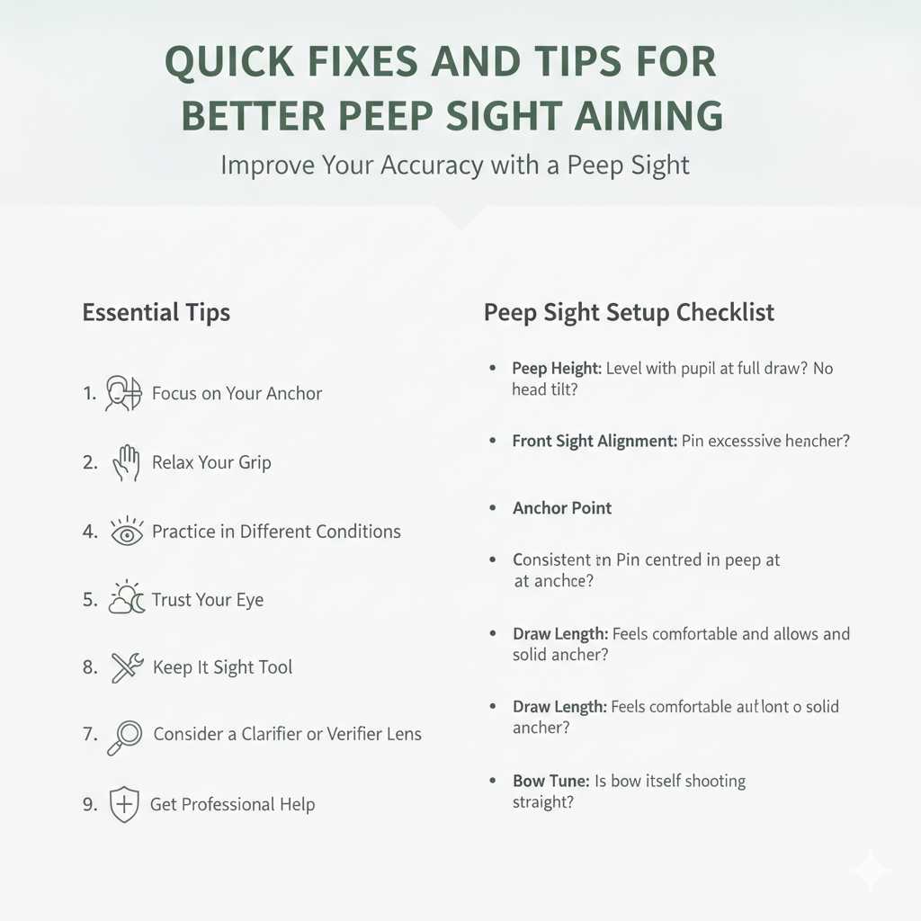 Quick Fixes and Tips for Better Peep Sight Aiming