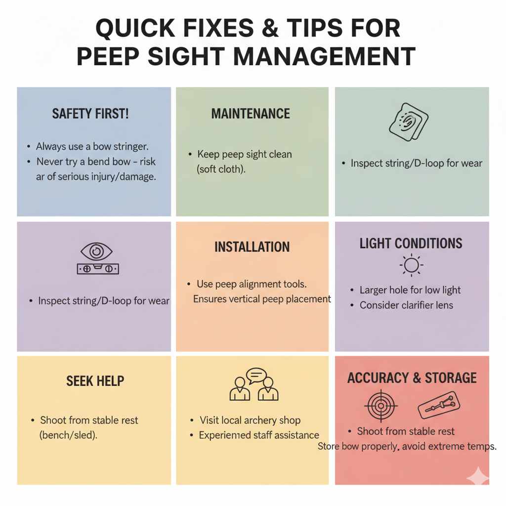 Quick Fixes and Tips for Peep Sight Management