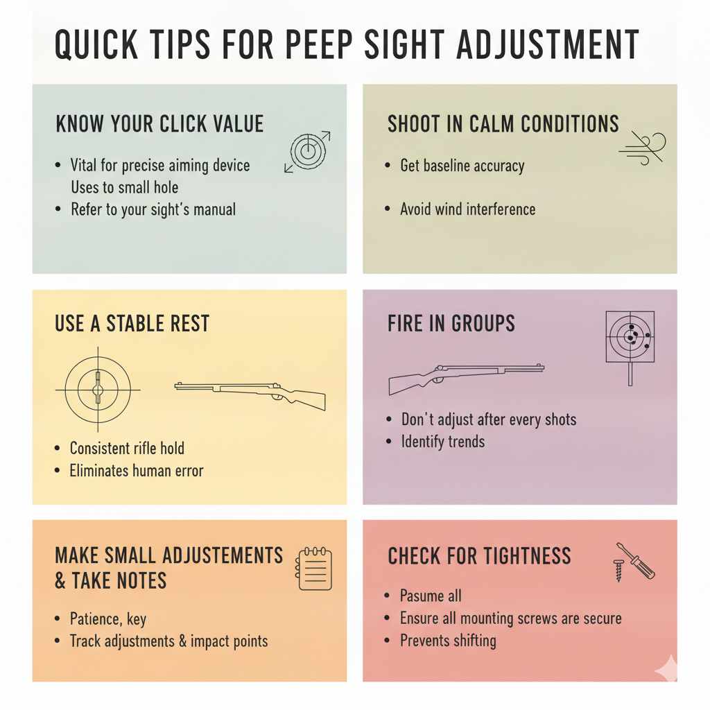 Quick Tips for Peep Sight Adjustment