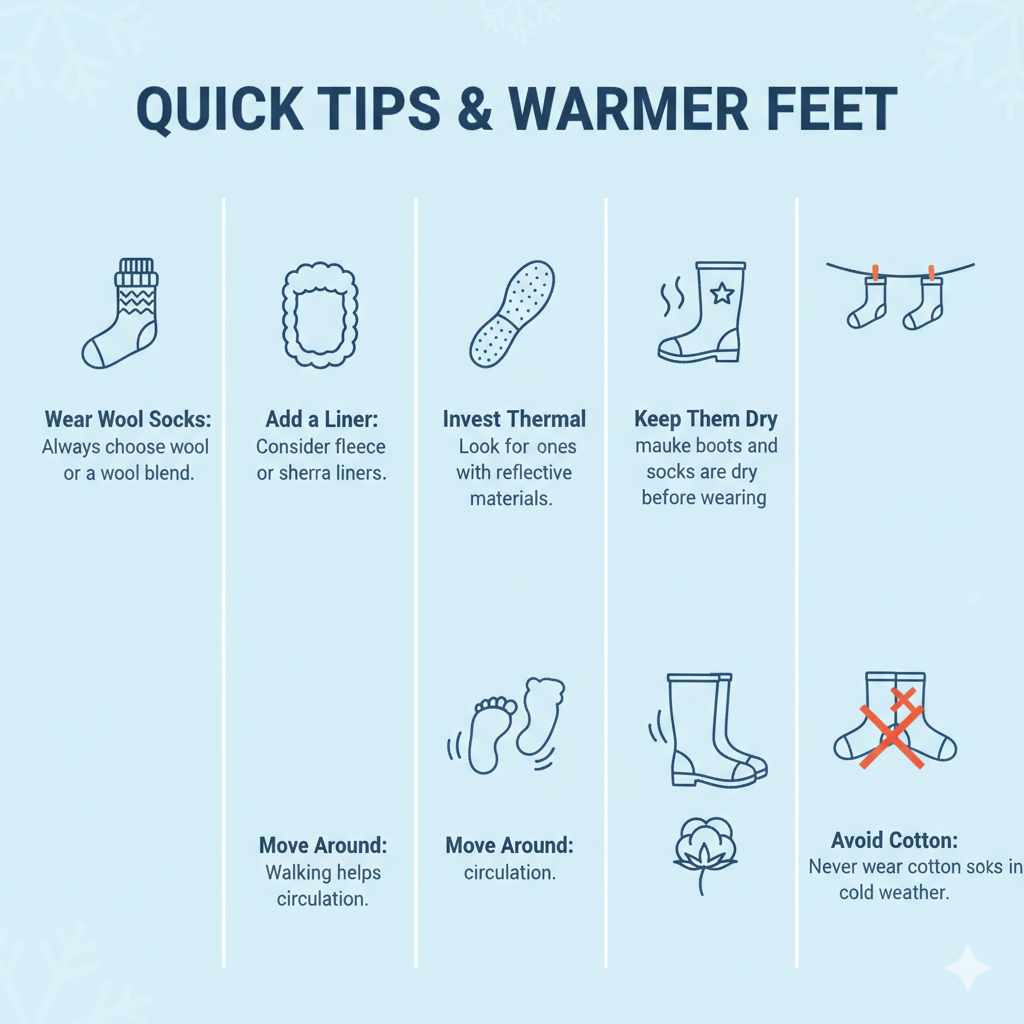 Quick Tips for Warmer Feet