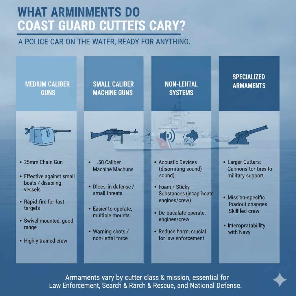 What Armaments Do Coast Guard Cutters Carry