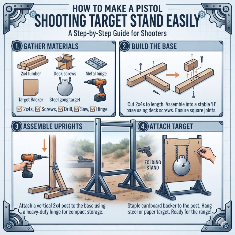 How To Make A Pistol Shooting Target Stand Easily