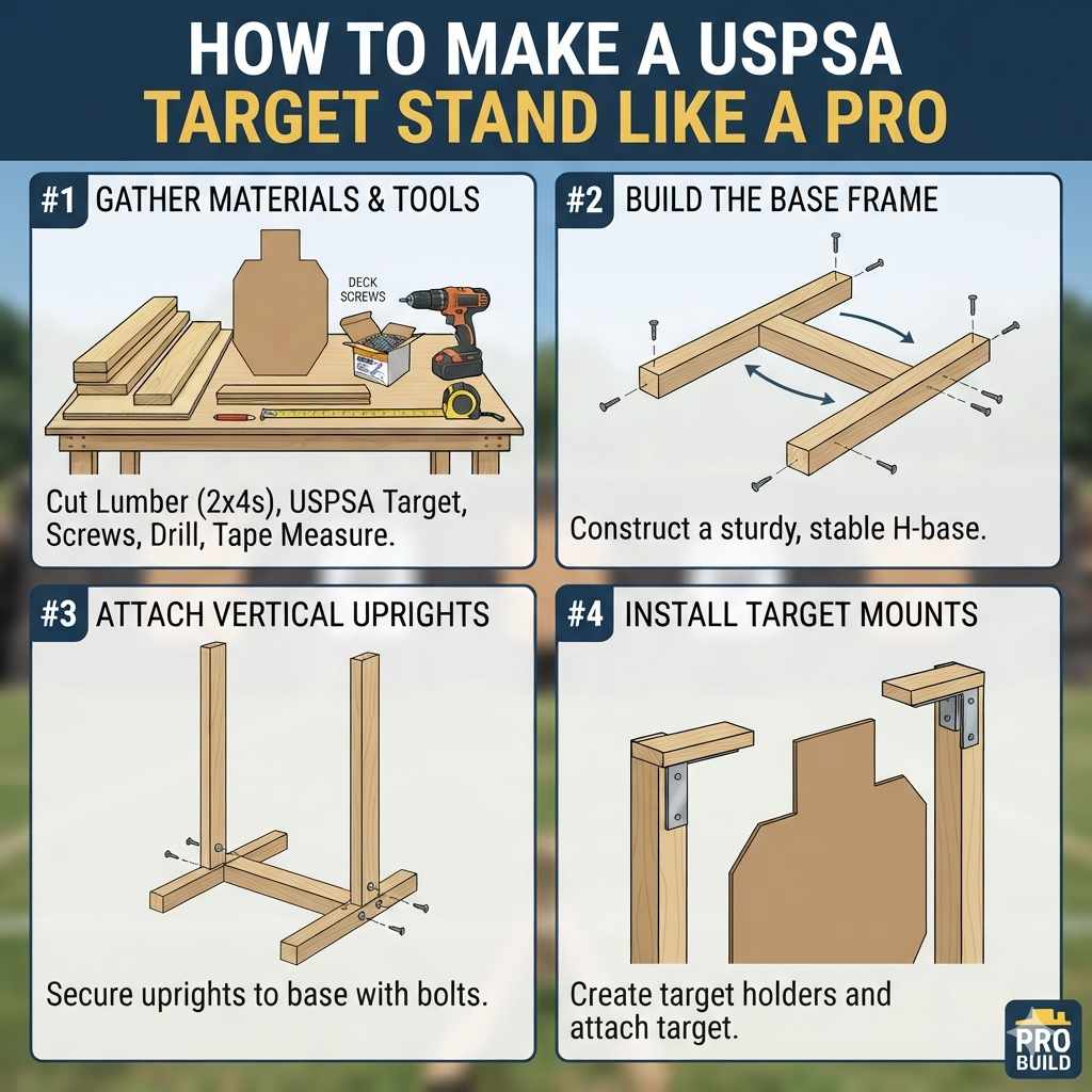 How To Make A Uspsa Target Stand Like A Pro