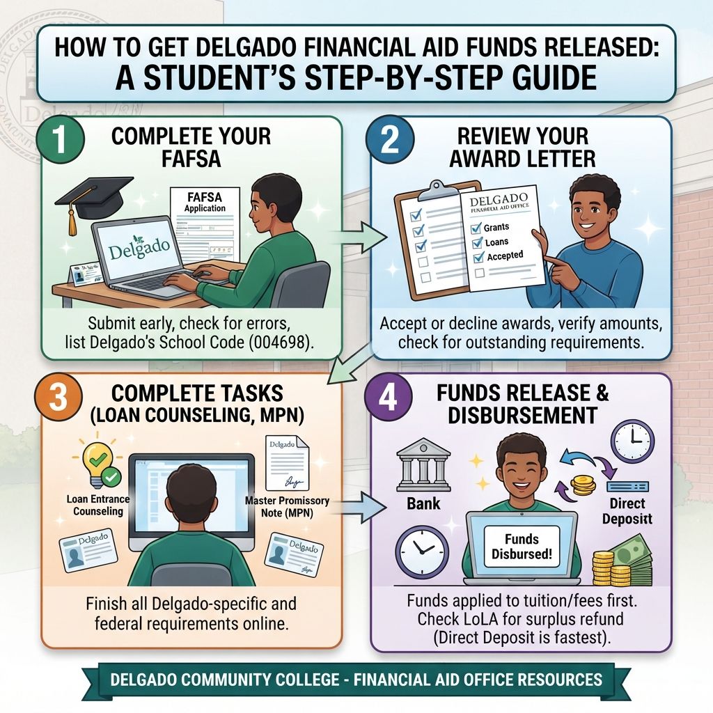 How to Get Delgado Financial Aid Funds Released