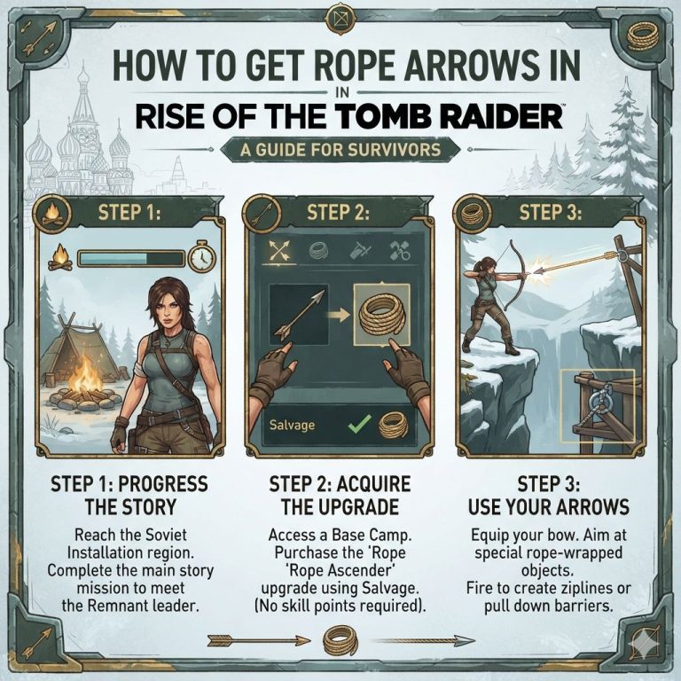 How to Get Rope Arrows in Rise of the Tomb Raider