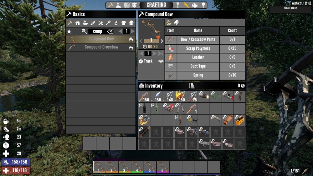 7 Days to Die Compound Bow Vs Bow
