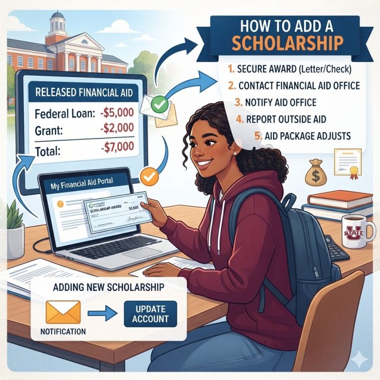 How to Add a Scholarship After Financial Aid Is Released