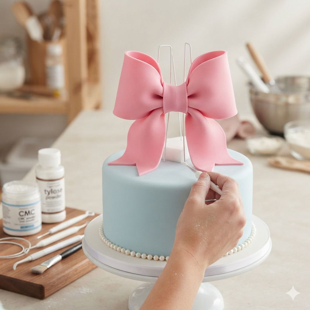 How to Make a Fondant Bow Stand Up Without Falling