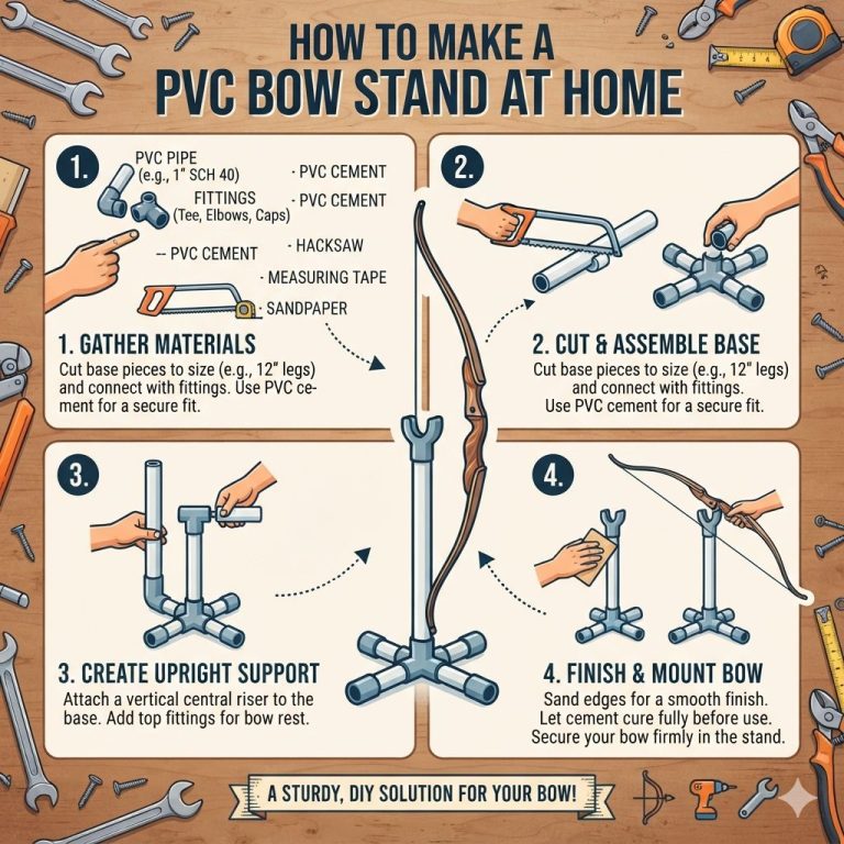 How to Make a PVC Bow Stand at Home
