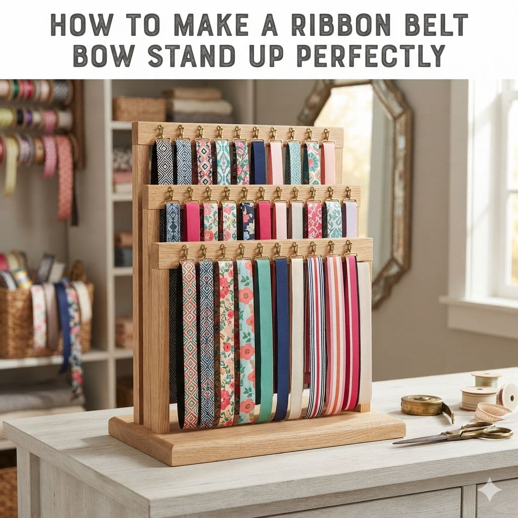 How to Make a Ribbon Belt Bow Stand Up Perfectly